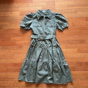 TCEC Utility Tiered Green Dress